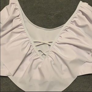 Swim - Women’s White Crisscross Swimsuit Swim - Women’s White Crisscross Swimsuit
